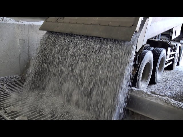 Amazing Large Scale Ready Mixed Concrete Mass Production Process. Excellent Mix Concrete Factory