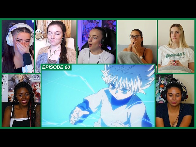 [GIRLS REACT] Gon and Killua Pass The Greed Island Test | HxH Ep 60 Girl Reaction Mashup