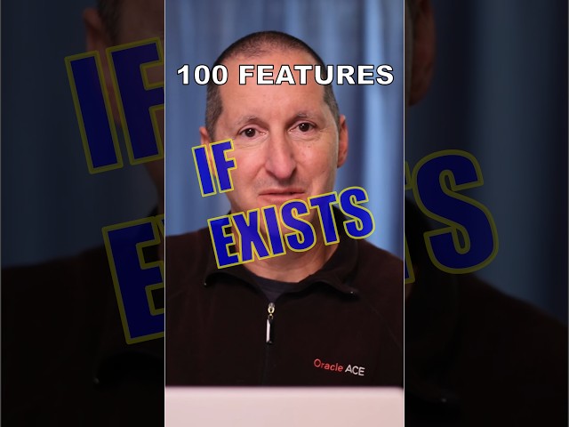 IF EXISTS | 100 Features in 100 days! #database #sql