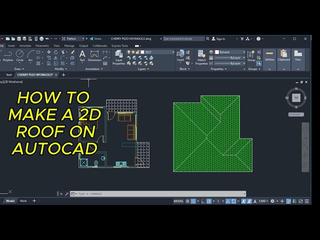 Design any 2D Roof Plan in AutoCAD from Start to Finish