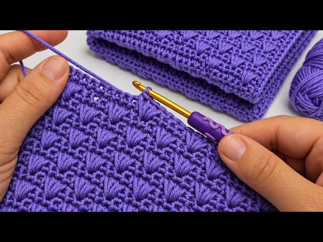 FANTASTIC!🧶💜Very Simple and Beautiful Crochet pattern/ Crochet baby blanket