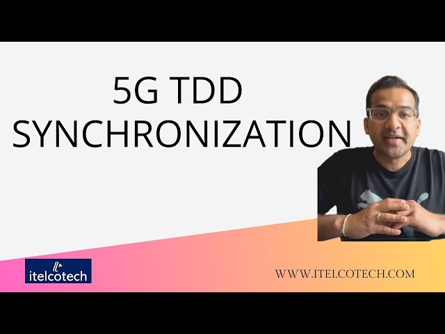 5G - TDD Synchronization - Part of 5G Course - Link is in description