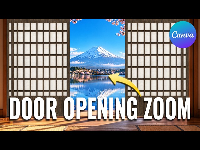 Door Opening Zoom Animation | Canva Tutorial