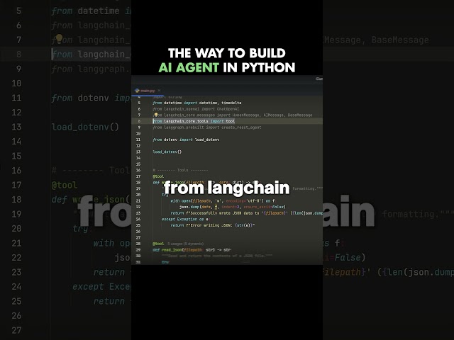 Building an AI agent in python!
