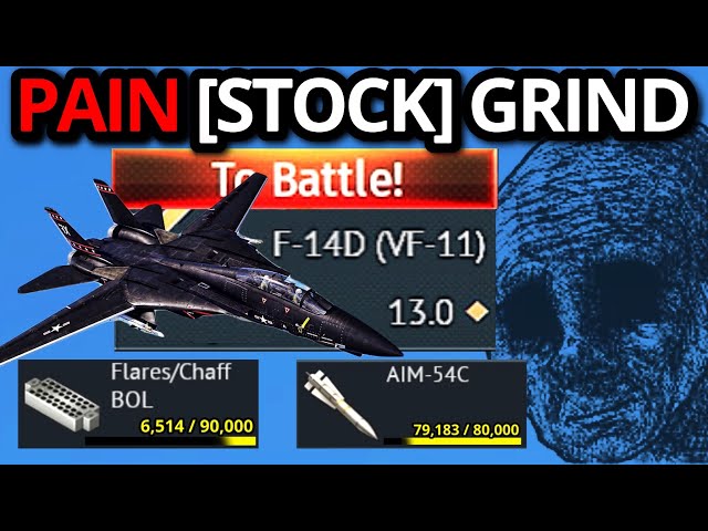 THE MOST PAINFUL F-14D [STOCK] GRIND EXPERIENCE (infinite uptiers…) 