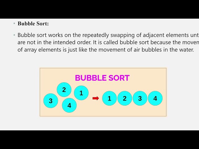 Bubble sort