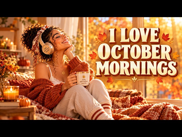 Cozy October Mornings ✨ Positive Affirmations for Slow, Blanket-Weather Days | Afrobeat Music〔#223〕