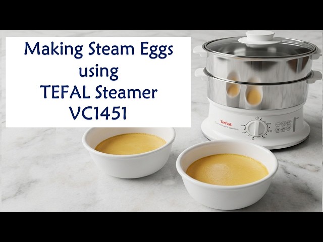 Making Steam Eggs using TEFAL Steamer VC1451