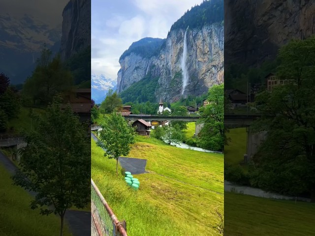 Lauterbrunnen, Switzerland, Paradise on earth #switzerland #swiss #lauterbrunnen #shorts