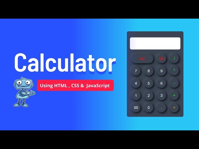 Build a Calculator in HTML, CSS, and JavaScript with Easy
