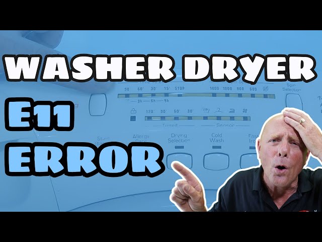 Candy, Hoover Washer dryer error code 11 fault with Ntc sensor, flashing lights