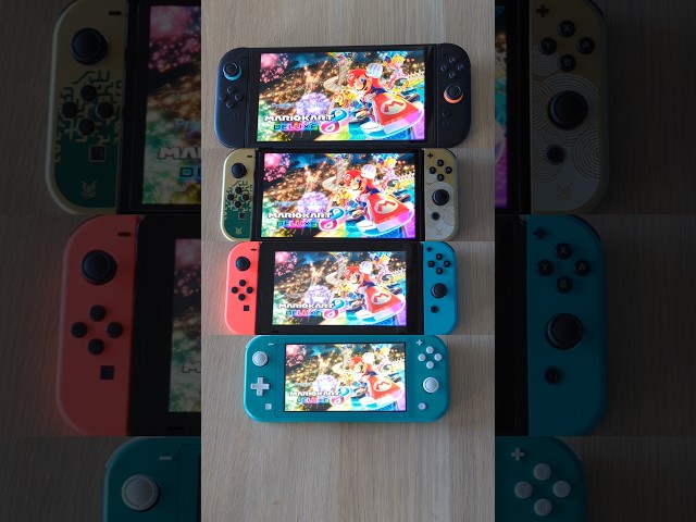 Mariokart 8 Deluxe- Nintendo Switch 2 vs Switch OLED vs Switch vs Switch Lite Speed Comparison