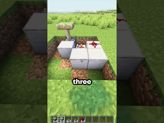 Minecraft EASY Railgun Tutorial #minecraft #minecrafttutorial #minecraftbuilding