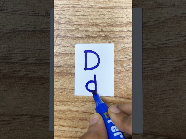 Letter drawing D d