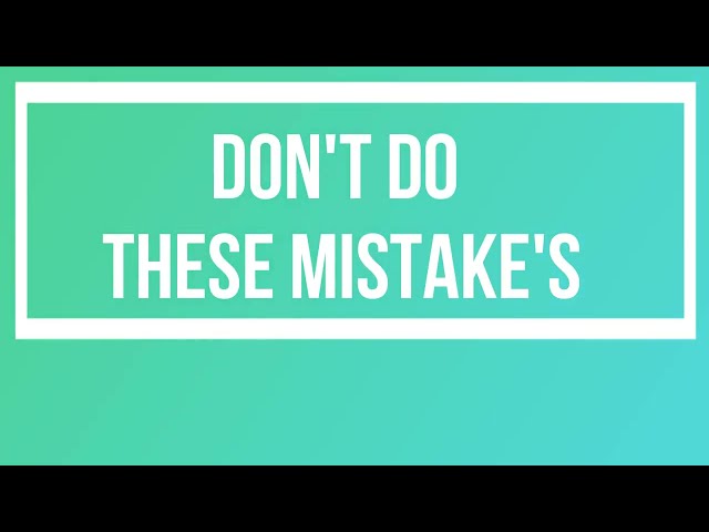Don't do these mistake's. #excel #mistakes