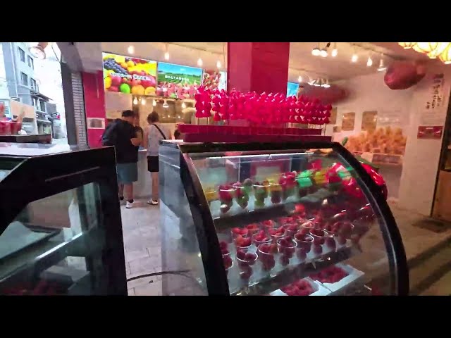 Take a relaxing walk through the food street.