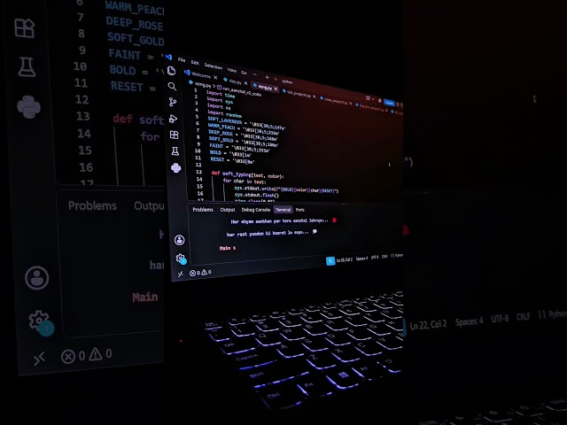 How to code aesthetic lyrics in Python 💻✨ #coding #python #tutorial