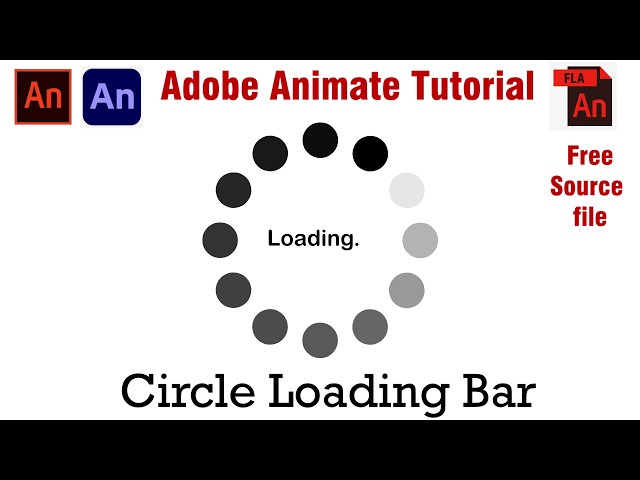 Adobe Animate | Simple Circle loading Animated Tutorial