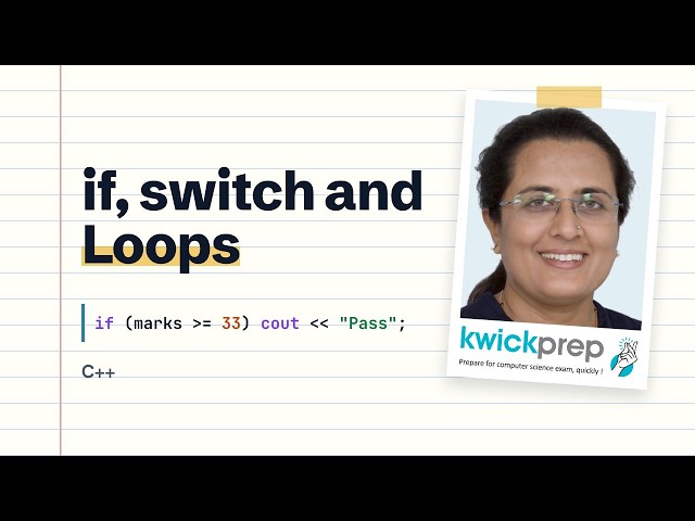 Control Statements in C++: if, switch, Loops, break