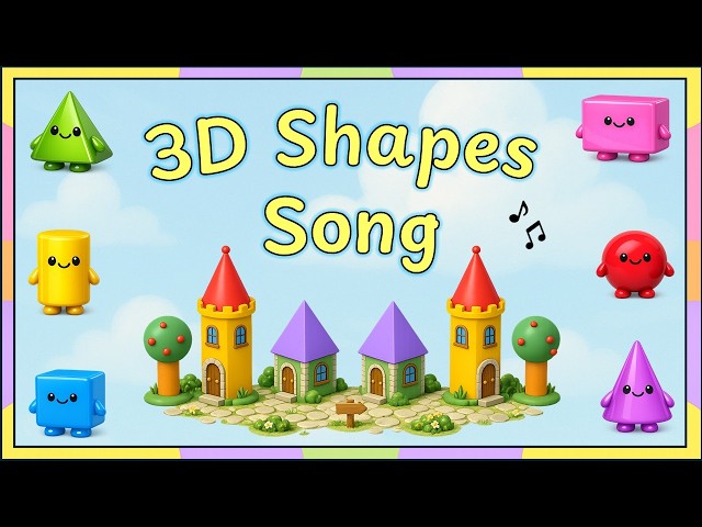 3D Shapes Song | Shape Names for Kids