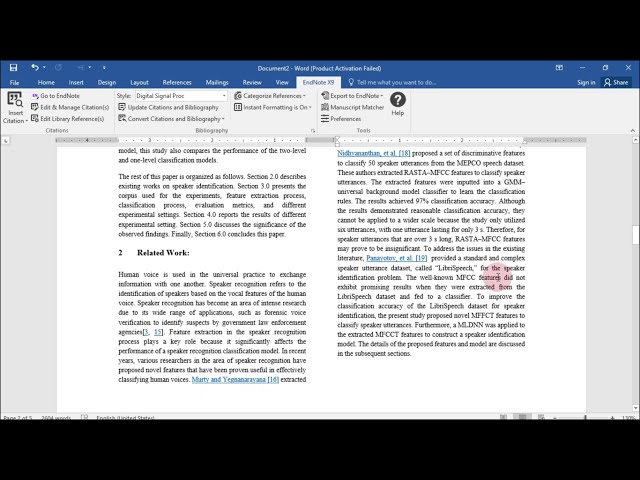 How to format research paper in MS Word