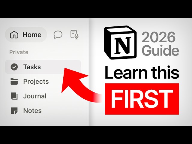 New to Notion? Watch this FIRST (2026 Notion Guide)