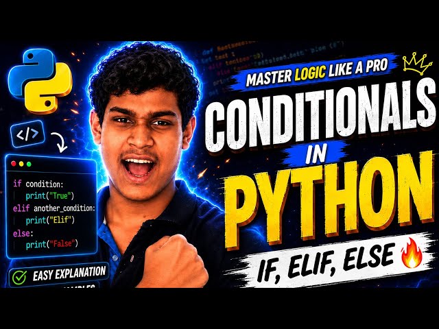 Python Conditionals Explained | If, Elif & Else in Python with Real Examples 