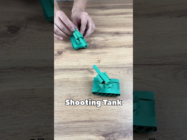 Easy Origami Shooting Tank Tutorial | DIY Tank From Paper Step By Step | Origami Gun That’s Shoot