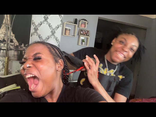 I let my little sister do my hair for the first time… (must watch!)