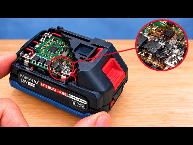 A 60-Year-Old Electrician's Repair Trick! How to Fix a Dead Drill Battery