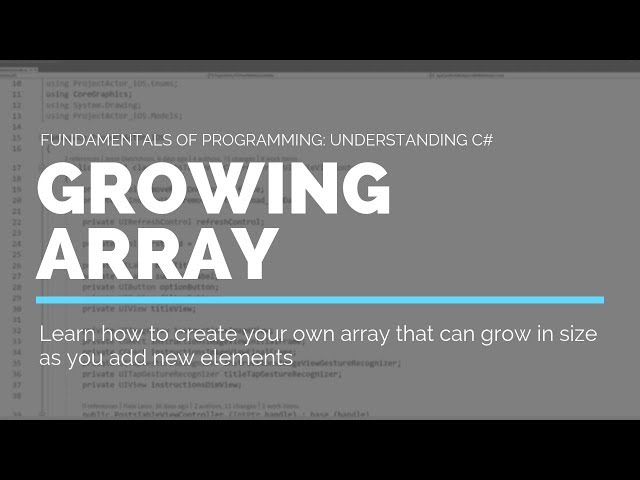Create a C# array that can grow in size