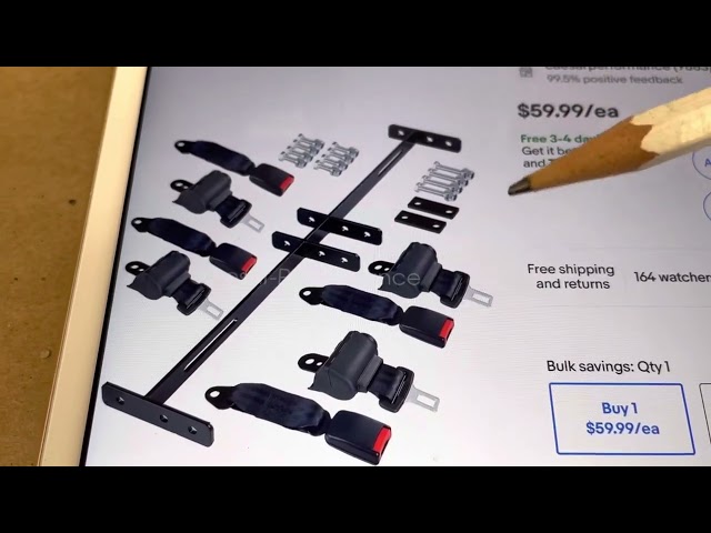 How to add seat belts Club Car Onward golf car 4 seater