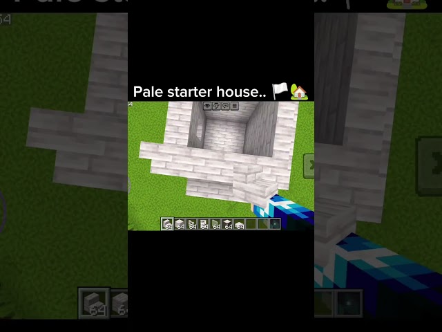 How to build the pale starter house in Minecraft tutorial 🏳️🏡 #shorts #minecraft #tutorial