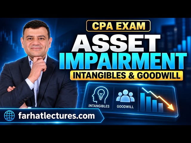 Impairment of Assets (intangibles and Goodwill). CPA exam.