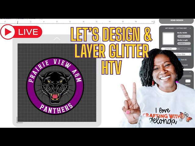 LET'S DESIGN AND LAYER GLITTER HTV - PART 3