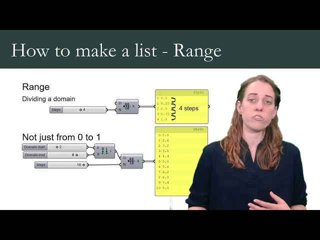 Lesson 2.4.1 Lists | Computational Design using Rhino & Grasshopper