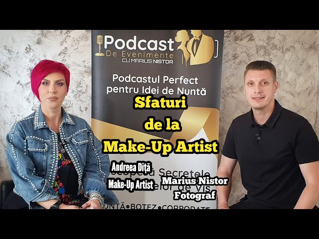 Andreea Diță Make-up Artist | Sfaturi, idei și recomandări pentru mirese , ep.8 Marius Nistor