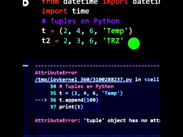 Python Tuples STR #pythonessperspective #coding #learnpython