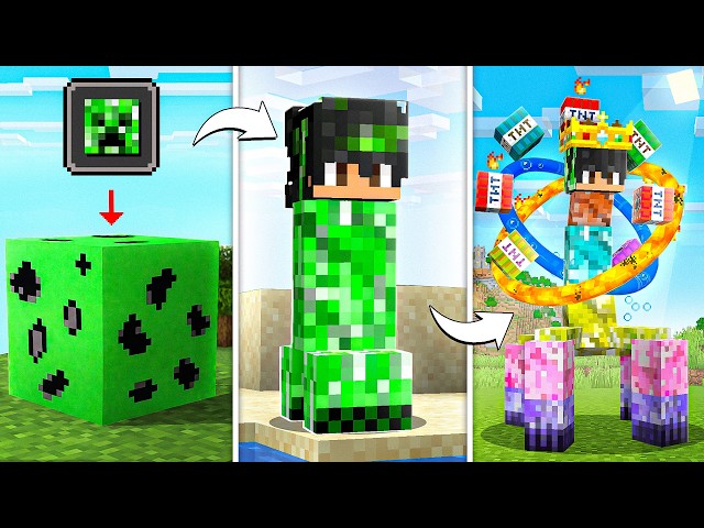 BIRTH TO DEATH of ELEMENTAL CREEPER in Minecraft...