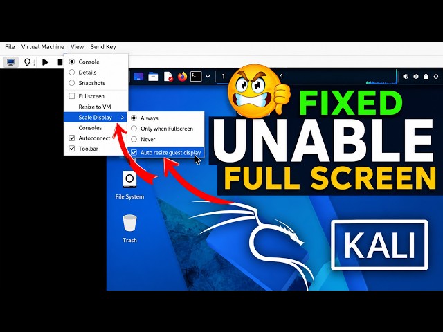 How to Fix Kali Linux Full Screen Resolution Issues (Easy Guide)