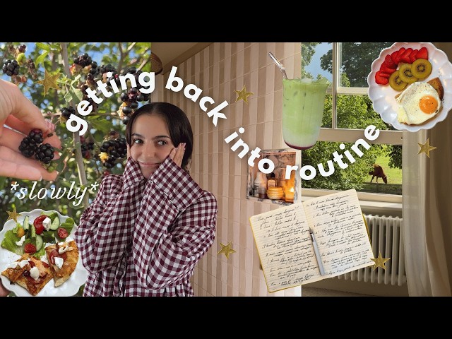 *slowly* getting back into routine 🌟 self-care, wellness journey, nature walk & chit chats