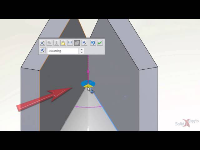 Contrainte d’angle avec SOLIDWORKS 2015 - Mai 2015