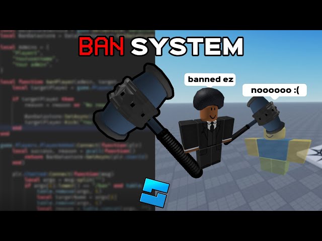 How to make a BAN SYSTEM in Roblox studio (TUTORIAL)