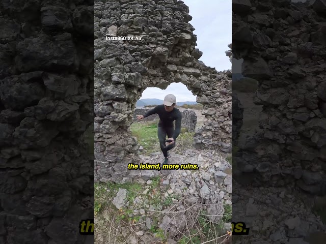 #ad I found ruins on a remote island using Google Earth! 😱 #exploring #adventure #abandonedplaces