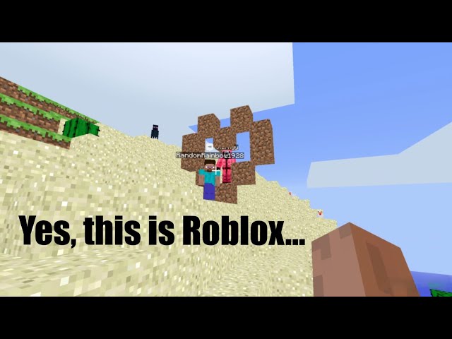 Somebody actually made "Minecraft Java Edition" in Roblox (and yes it has multiplayer)...