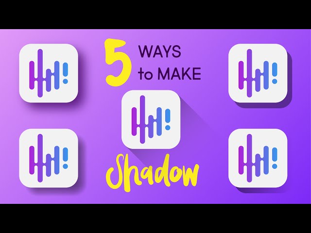5 WAYS TO MAKE A SHADOW in ADOBE ILLUSTRATOR. WITHOUT A GAUSSIAN BLUR