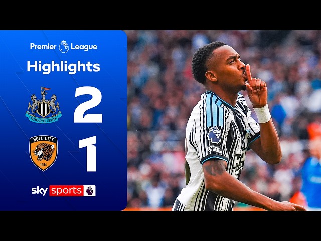 Newcastle survive late fight back from Hull 👊 | Newcastle 2-1 Hull | Premier League Highlights