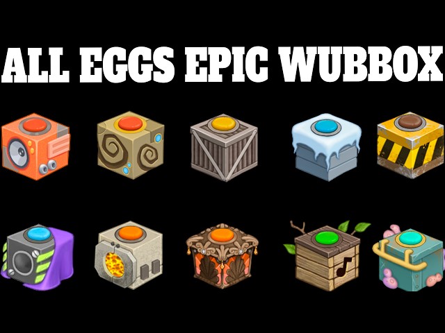 All Eggs Epic Wubbox on all Island || My Singing Monster