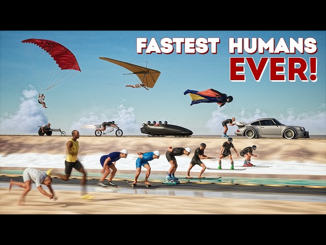 🔥Fastest HUMANS EVER | Speed Comparison 3D