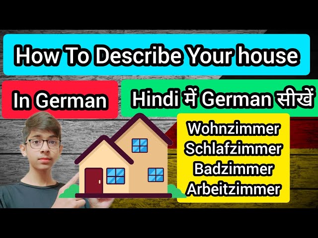 How to Describe Your House In German II A1 Level II MOST EASIEST WAY !!